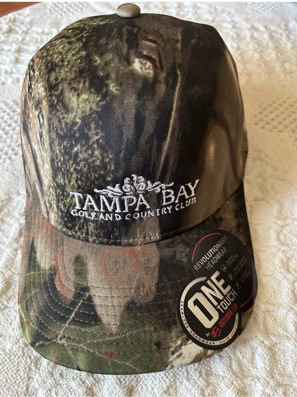Tampa Bay Golf & Country Club Camouflage Baseball Cap -One Touch